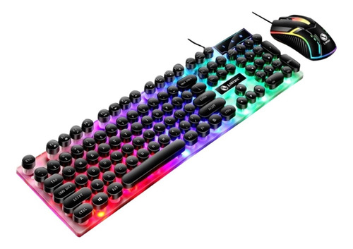 Kit Teclado Semi-mecânico + Mouse Gamer 3200 Dpi