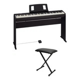 Piano Digital Roland Fp-30x Bluetooth + Estante + Banco