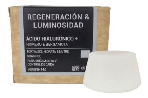 Shampoo Sólido Ácido Hialurónico Romero Bergamota Crecimient