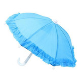 5 Mini Guarda-chuva Decoração De Jardim Pendurado Azul