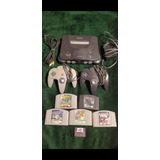 Nintendo 64 + Memory Card + 5 Juegos +2 Controles + Cables