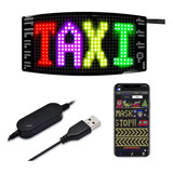 1 Letrero Led Programable Para Coche, Cartelera