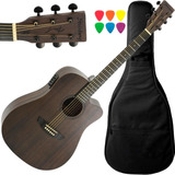 Violão Elétrico Strinberg Fs4d Folk Tos Kit Capa + Palhetas