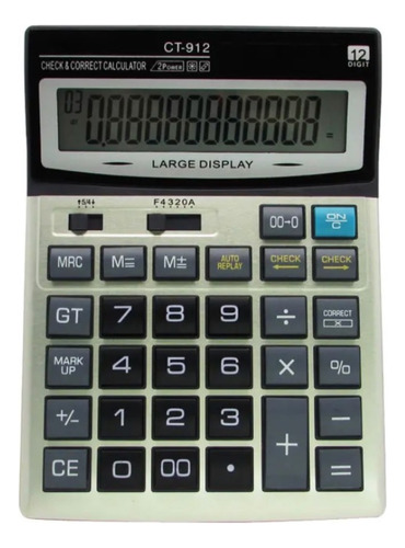 Calculadoras Grandes Calculadora Grande Escritorio 12digitos