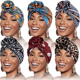 Satinior, 6 Piezas, Turbante Para Mujer, Flor, Patrón Africa