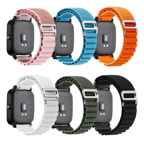 6 Correas Para Amazfit Gts 4 3 2 2e 20 Mm/gtr 4 3 22 Mm