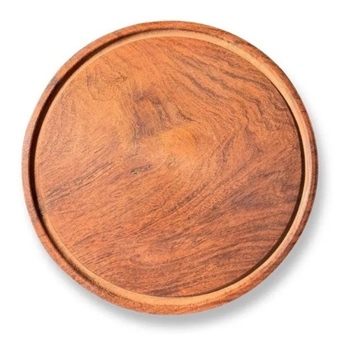 Tabla Pizzera Plato Algarrobo Madera 35 Cm Pizza Reforzado