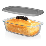 Molde Para Pan De Vidrio Razab Grande De 7.6 Tazas/1800 Ml/1