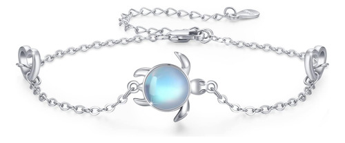 Aoveao Pulsera De Tortuga Plata De Ley 925 Joyería De Tortug