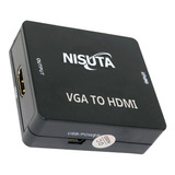 Conversor De Vga + Audio 3.5mm A Hdmi 1080p Nscovghd3