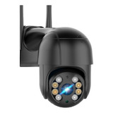 Cámara De Seguridad Starcat A8 Ptzcamera Hd 5mp Wifi Alarma Seguimiento De Movimiento Visión Nocturna Negro