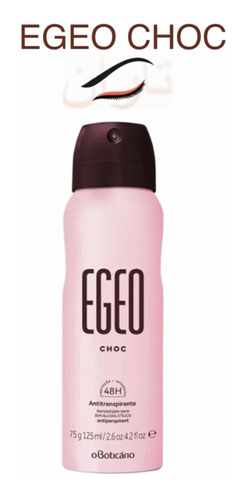Egeo Choc Desodorante Antitranspirante Aerossol 75g/125ml
