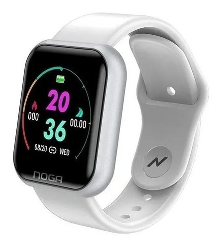 Reloj Smart Watch Noga Ng-sw04w White Blanco Android Ios Bt