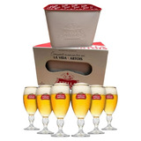 Frapera Cerveza Stella Artois + Caja 6 Copas Original Regalo