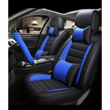 Forros Cojines Azul Con Negro Luxury Hilux Doble Cabina