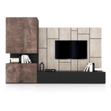 Modular Mueble Living Comedor Moderno Para Lcd/led Rack