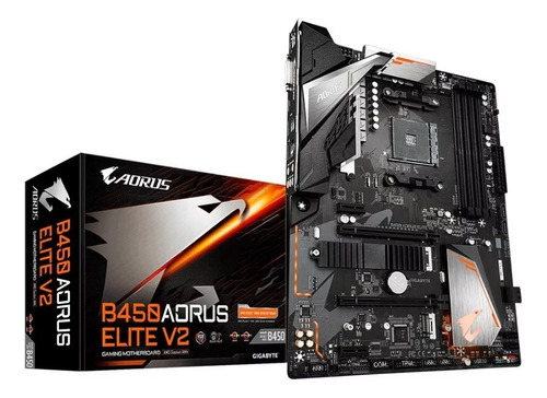 Placa Mãe Gigabyte Aorus B450 Elite V2, Ryzen 3/5/7/9 Am4 