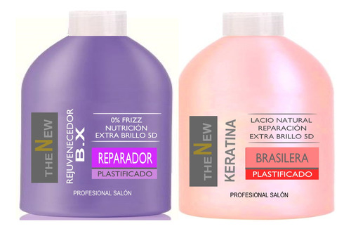 Shock De Keratina Brasilero + Rejuvene Capilar 500 Ml Envío