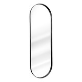 Espelho Oval Retrô C/ Moldura Banheiro Quarto Sala 150x50cm