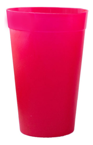 Eco Vaso Plastico Color Reutilizable Fiestas 1 Litro X 50u.