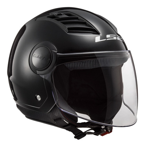 Casco Moto Abierto Ls2 Oficial 562 Airflow  Negro Mate Motos