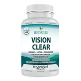 Vision Clear Luteína, Zeaxantina, Ômega 3 Dha 750mg Vegana