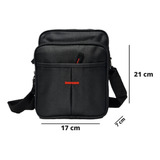 Shoulder Bag Masculina Tira Colo Necessarie Original Com Cor Preto