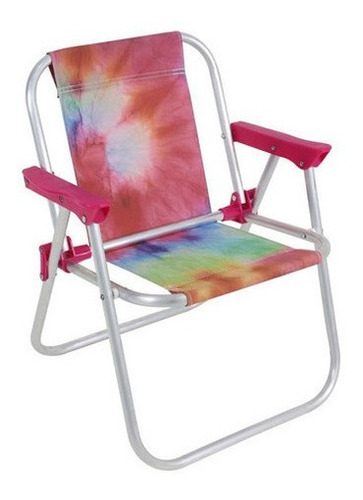 Cadeira De Praia E Piscina Infantil Alumínio Tie Dye Bel