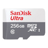 Cartão De Memória Sandisk Ultra 256gb 100mb/s Full Hd Micro 
