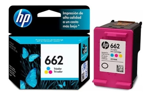  Cartucho  Hp 662 Color Deskjet 2515/2516/3515/3516  