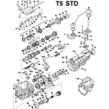 Transmision Tremec T5 5 Vel+rev En Partes Engranes Bronces 