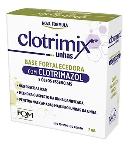 Esmalte Fortalecedor De Unhas Clotrimix 7ml