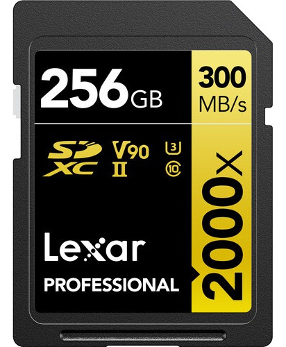 Cartão De Memória 300mb/s Lexar Sd Xc 256gb Uhs-ii 2000x