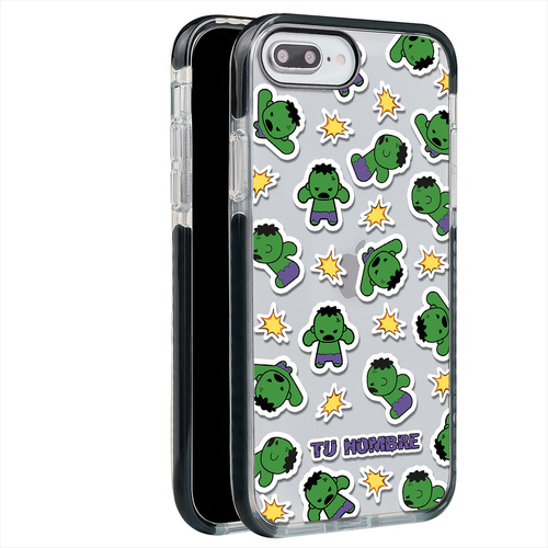 Funda Para iPhone Hulk Marvel Tu Nombre Personalizada