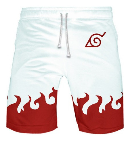 Anime Naruto Hombre Casual Verano Pantalones Playa Cortos