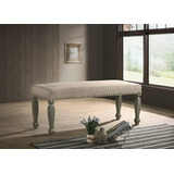 Roundhill Furniture Breda - Banco Tapizado Con Cabeza De Cla