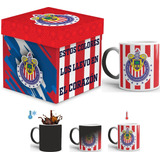 Chivas De Guadalajara Taza Mágica Fútbol Con Caja De Regalo 