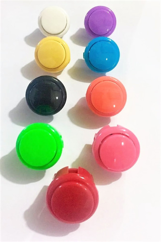 Kit 6 Botões Sanwa Paralelo 30mm / 24mm