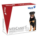 Ivercanis 6 Mg Com 4 Cp Antiparasitario Sarna Cães 15 A 30kg