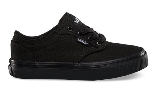 Zapatillas Atwood Canvas Black Negra Escolar Vans 27 A 34