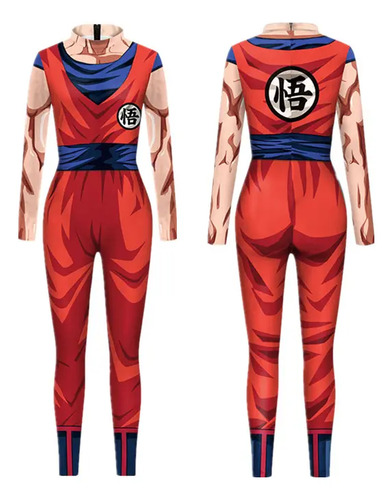 Traje De Mono Super Saiya De Dragon Ball &sy