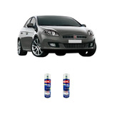 Tinta Spray Automotiva Fiat Cinza Cromo + Verniz 300ml