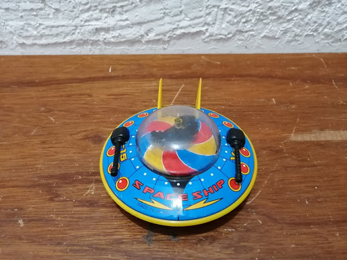 Juguete De Hojalata Con Plástico Platillo Volador Japan