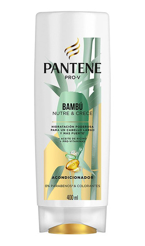 Acondicionador Pantene Bambú Nutre & Crece 400 Ml