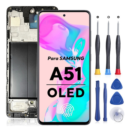 Pantalla For Samsung A51 A515f Oled Display Lcd Con Marco