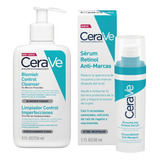 Cerave Kit Limpiador Y Serum Retinol Control Marcas Por Acne