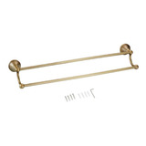 1 Pieza De Hardware De 60 Cm De Pared Doble Toallero Barras