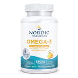 Omega-3 690 Mg Nordic Naturals Limón 60 Geles Cápsulas Blandas