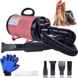 Set De Secador P/ Perros Hoohcc, 600-2400w, 30-55°c. Rosa