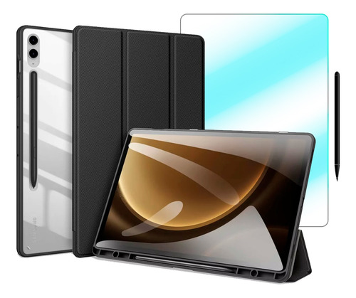 Case Flip Dux  +pelicula Para Galaxy Tab S9 Fe Plus Tela 12.